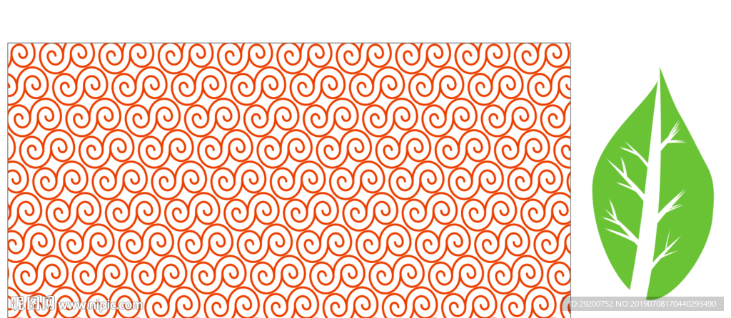 螺旋纹 树叶  背景图  花边