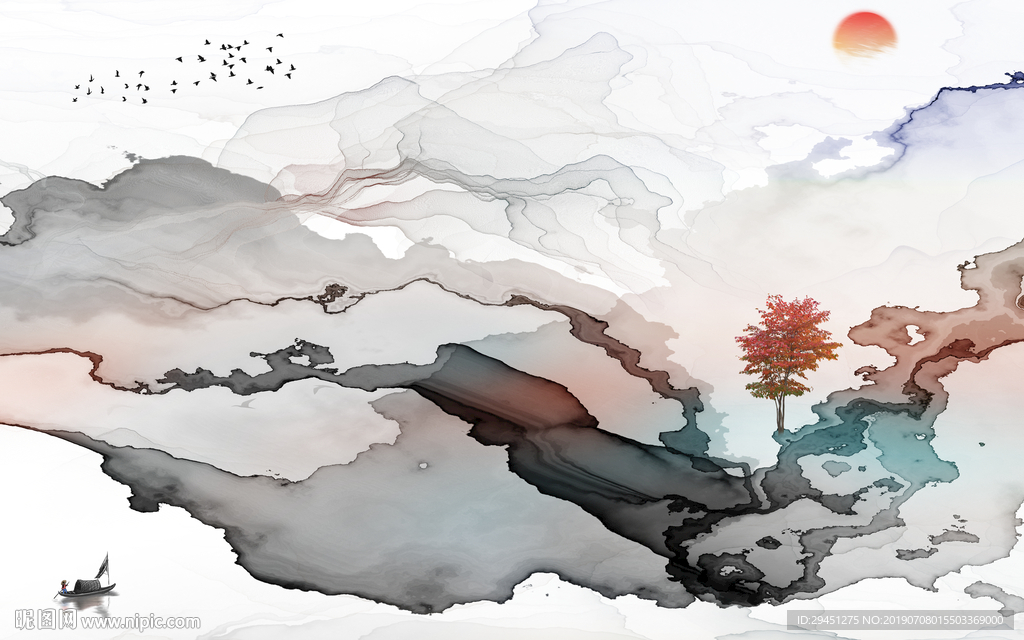 意境线条高清画 TIF分层画