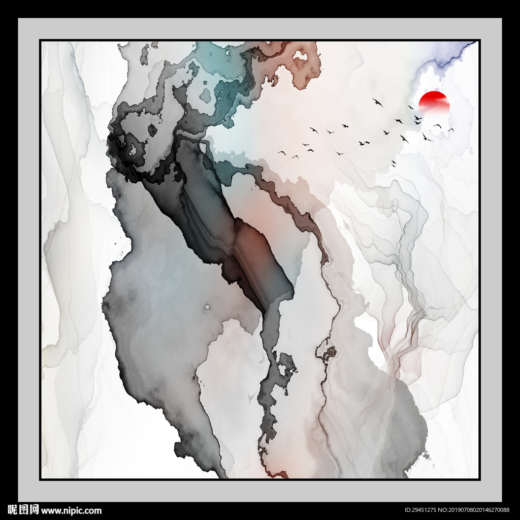 意境线条高档画 TIF分层画