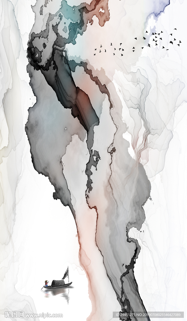 高清大气线条画 TIF分层