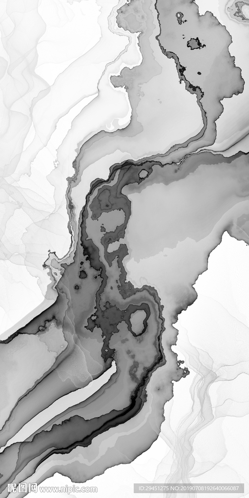 中式 灰色线条画 TIF合层