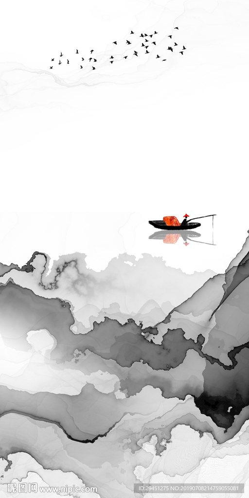 大气抽象创意画 TIF分层