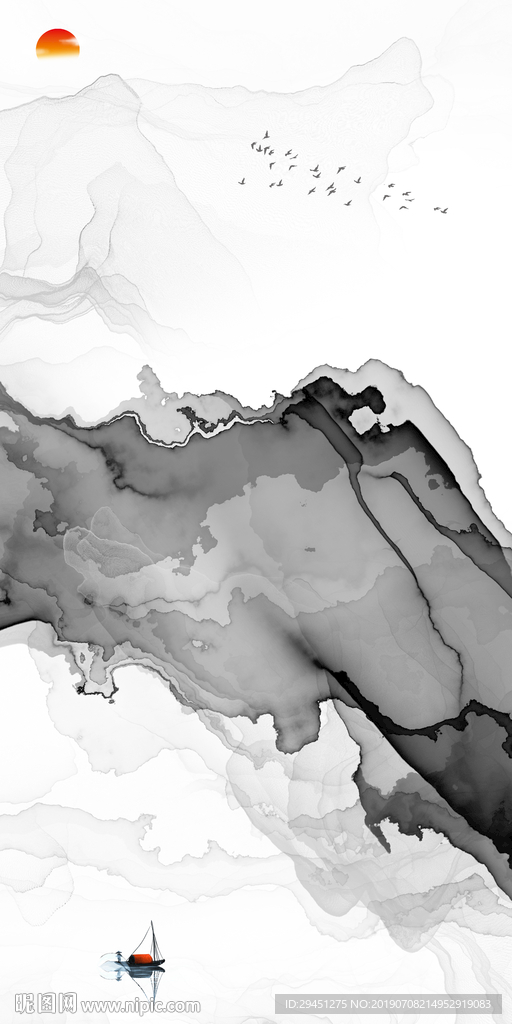 精品 抽象水墨画 TIF分层