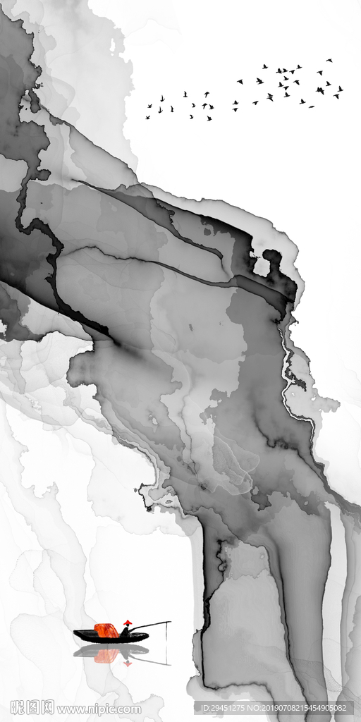 玄关抽象创意画 TIF分层