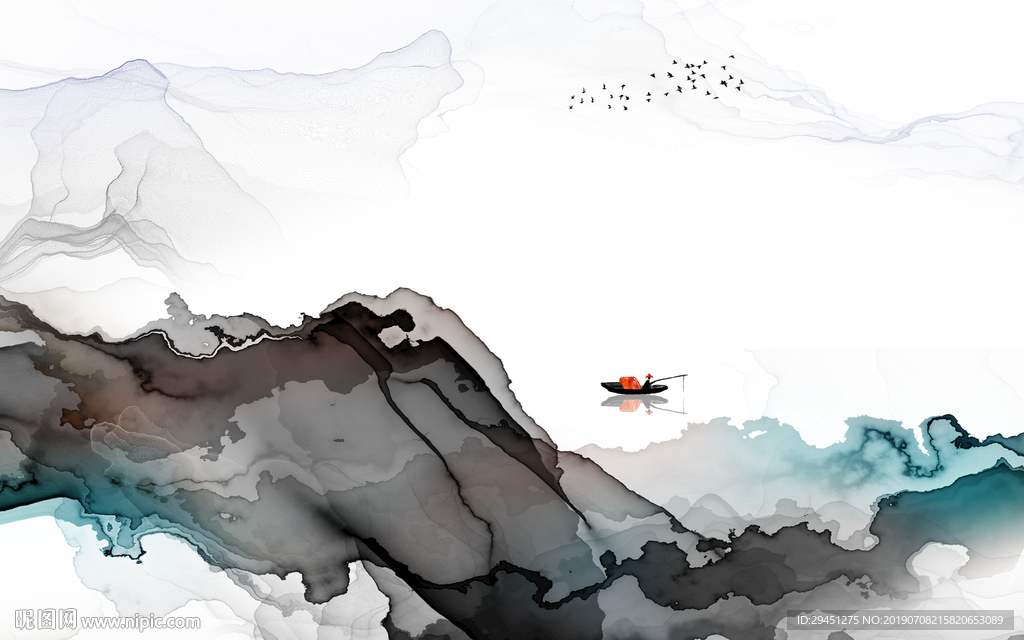 大气抽象创意画 TIF分层