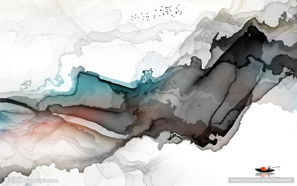 奢华抽象创意画 TIF分层