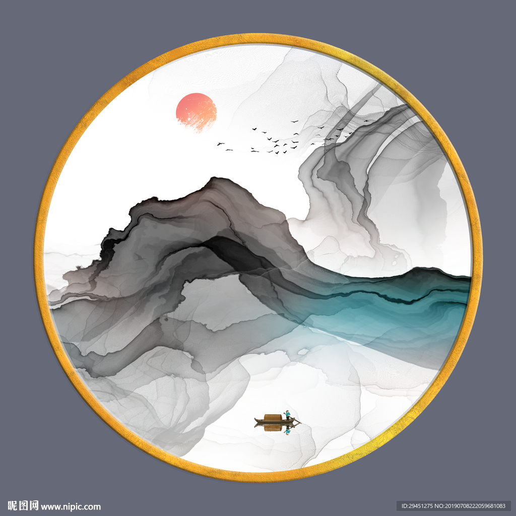 精品 抽象创意画 TIF分层