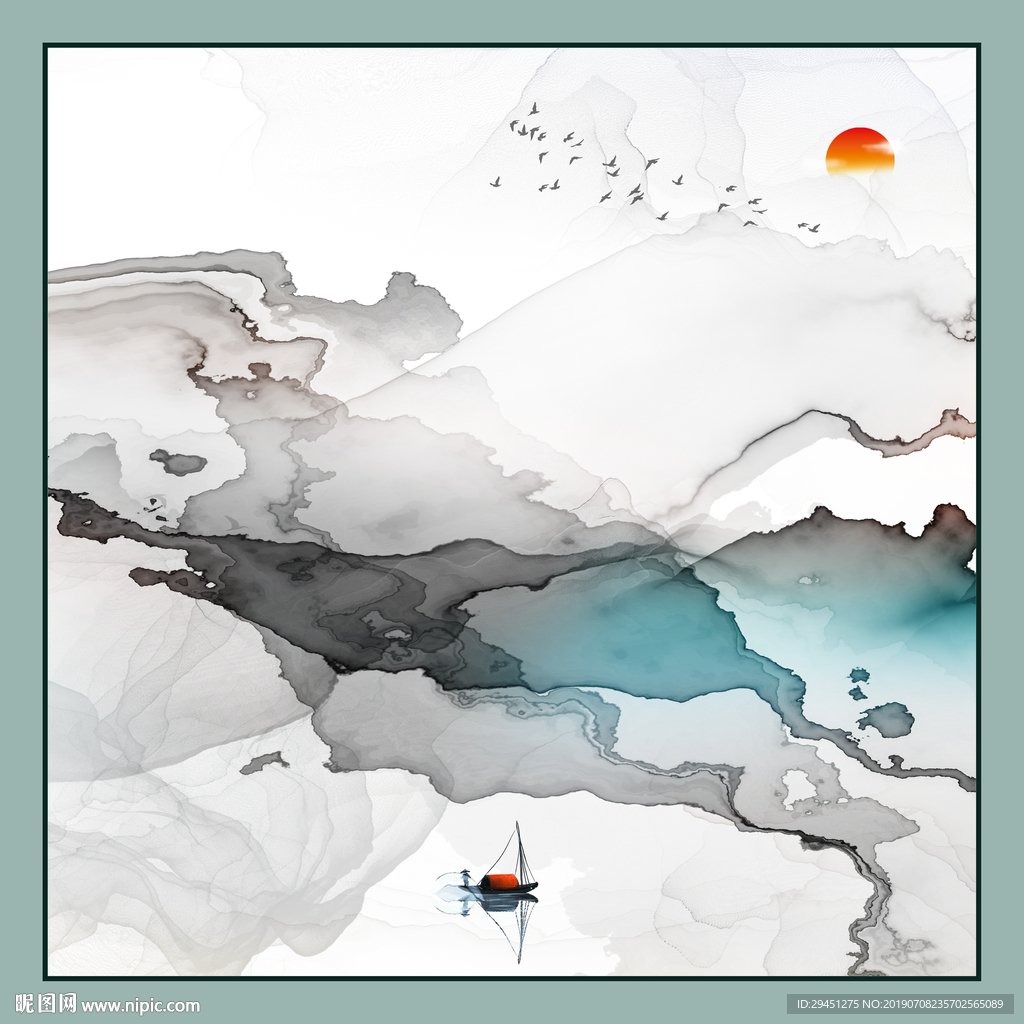 壁画 线条高档画 TIF分层画