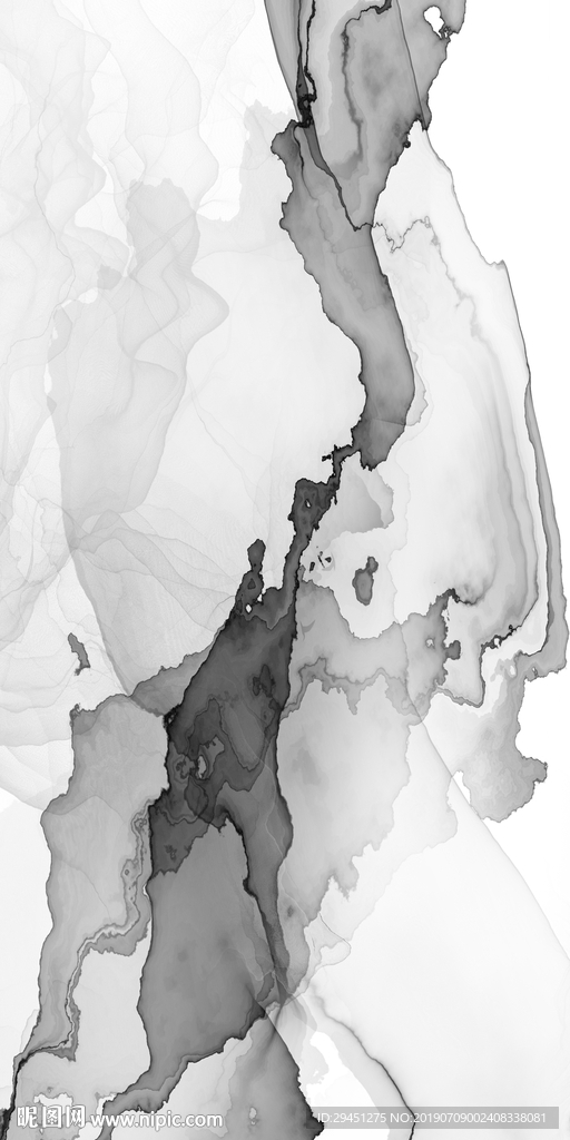 中式抽象挂画 TIF合层画