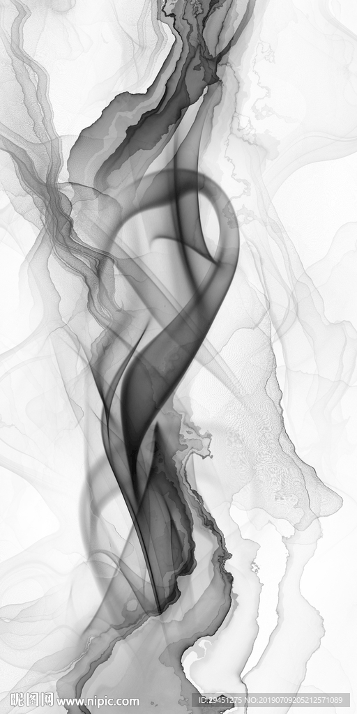 线条中国风抽象墙画 TIF合层