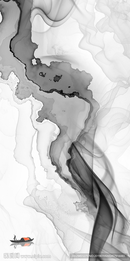 高档线条精美墙画 TIF分层