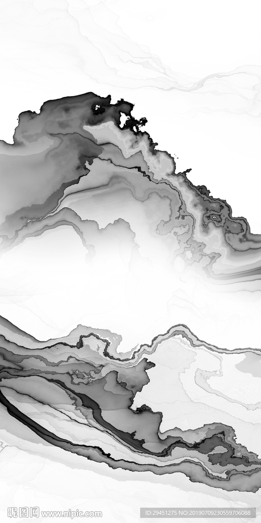 简约线条抽象墙画 TIF合层