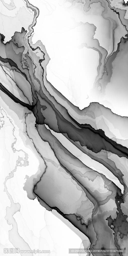 中式线条抽象墙画 TIF合层