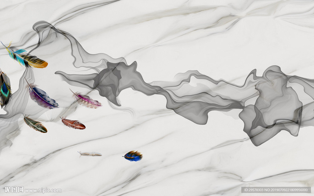 羽毛爵士白 高清TIF分层