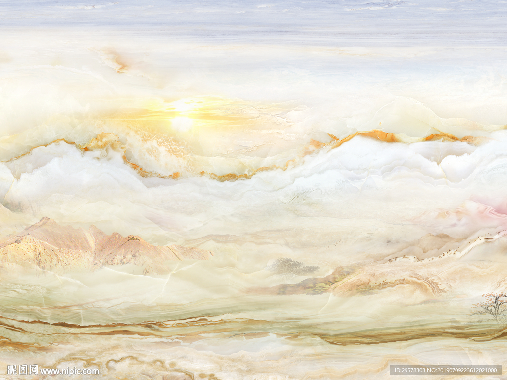 高档玉石背景墙 TIF合层