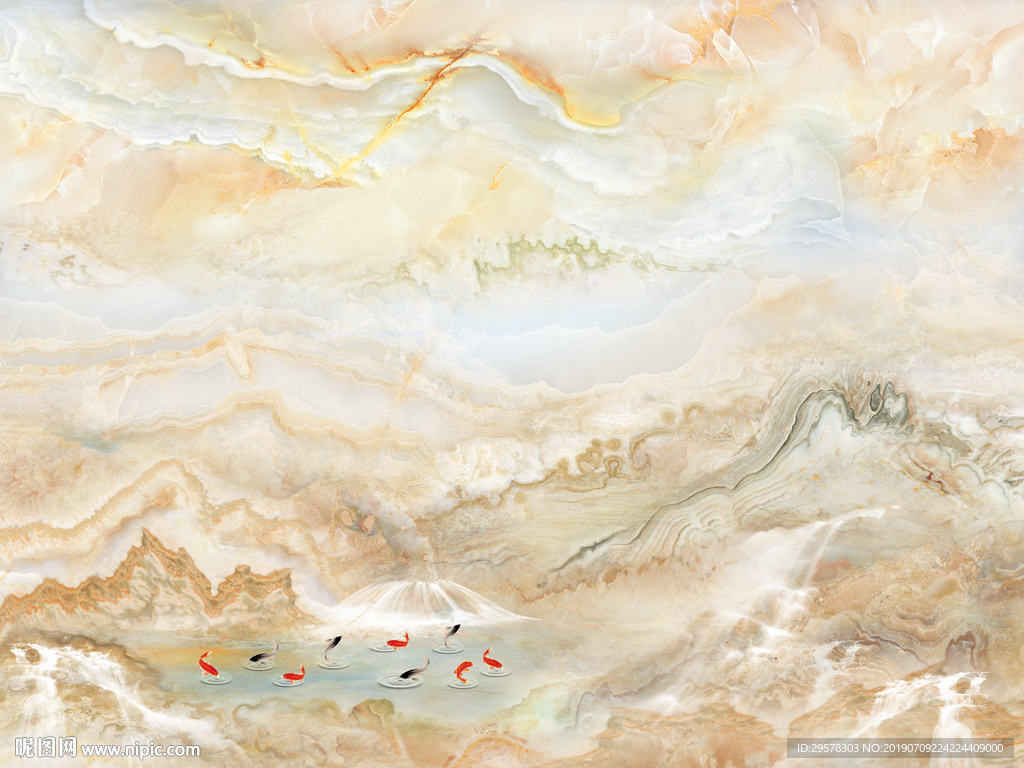 高清玉石背景墙 TIF合层