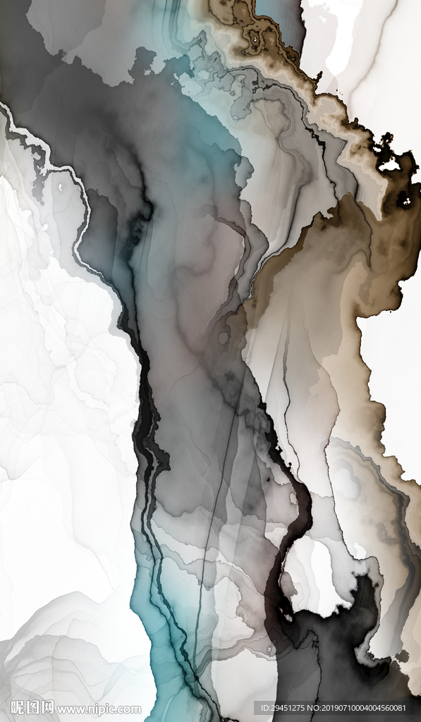 大气线条抽象墙画 TIF合层
