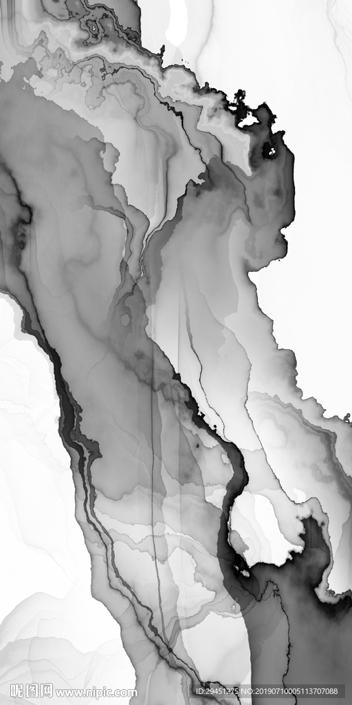 灰色 线条抽象墙画 TIF合层