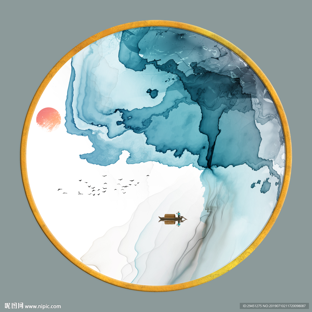 大气 极品装饰墙画 TIF分层