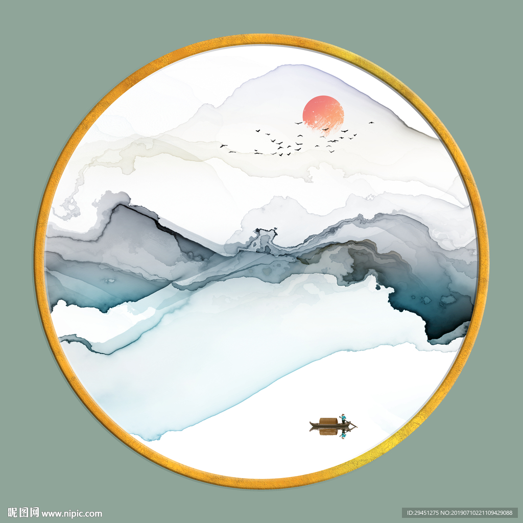 高清肌理意境线条 TIF分层