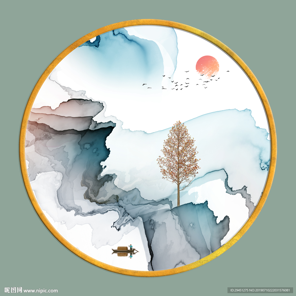 抽象意境肌理线条 TIF分层