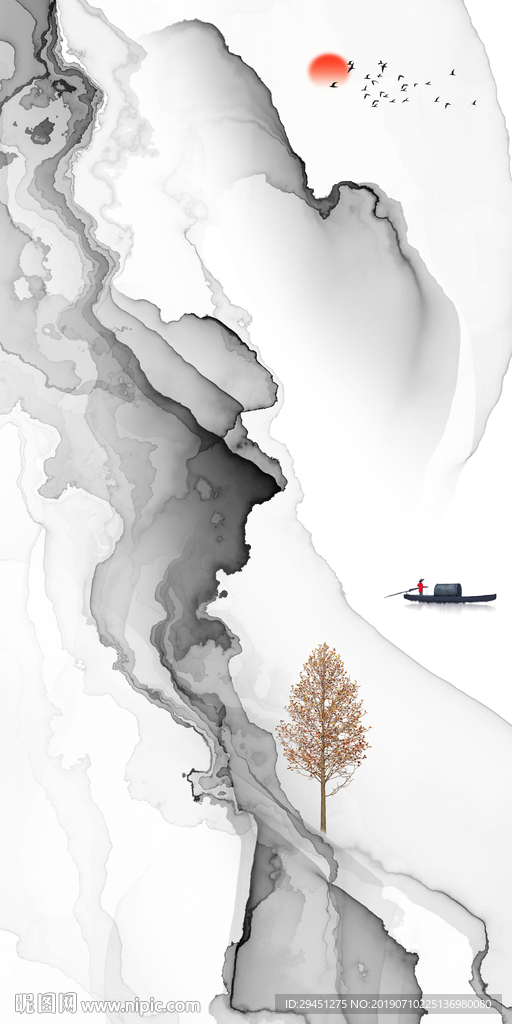 艺术意境肌理线条 TIF分层