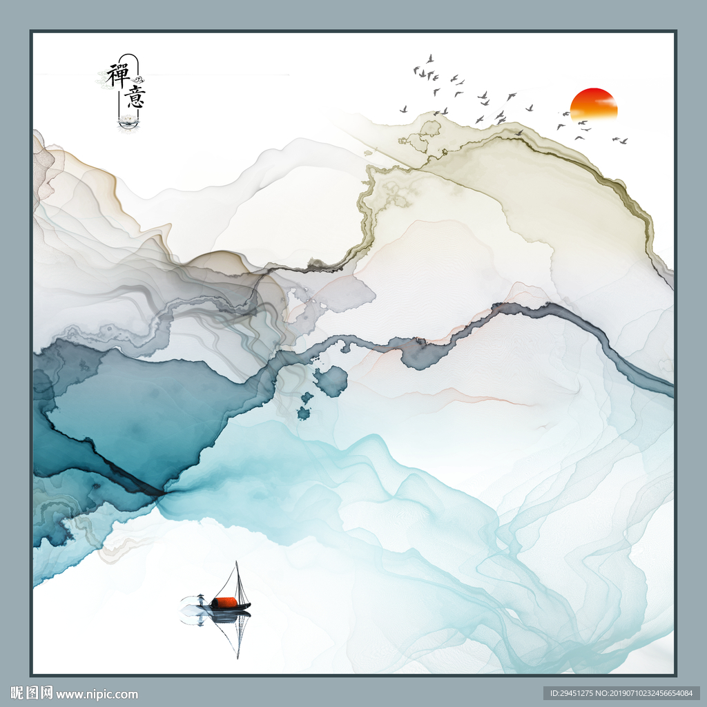 高清意境肌理线条 TIF分层