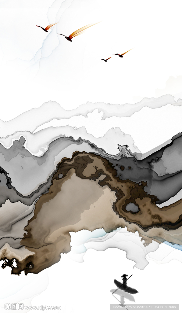 中式肌理线条 TIF分层