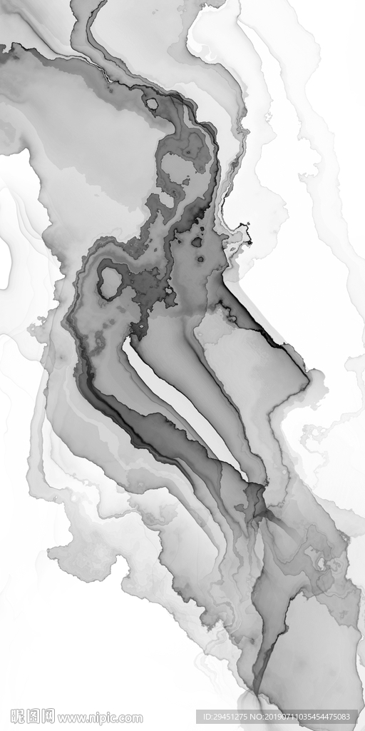 烟雾高档装饰墙画 TIF合层