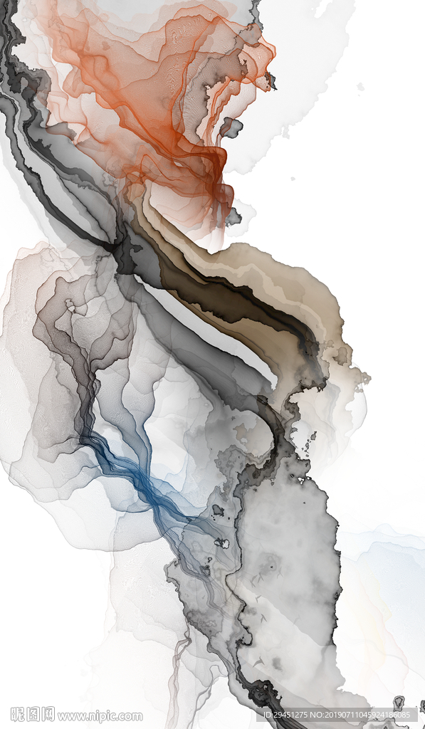 玄关高档装饰墙画 TIF合层