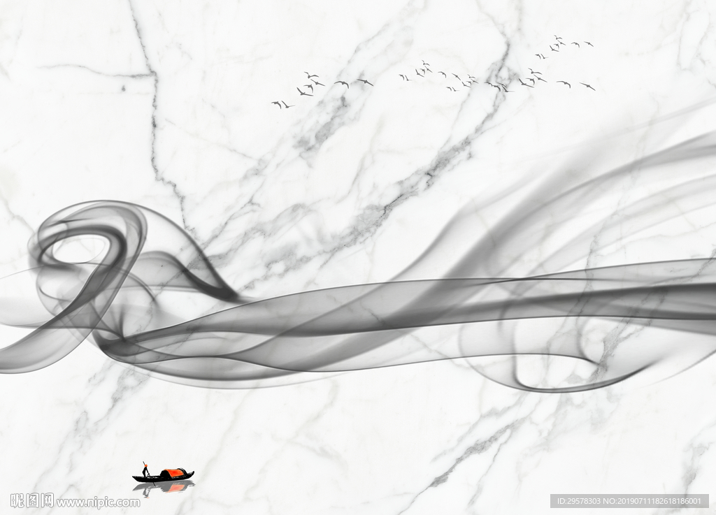 奢华石材爵士白 TIF分层