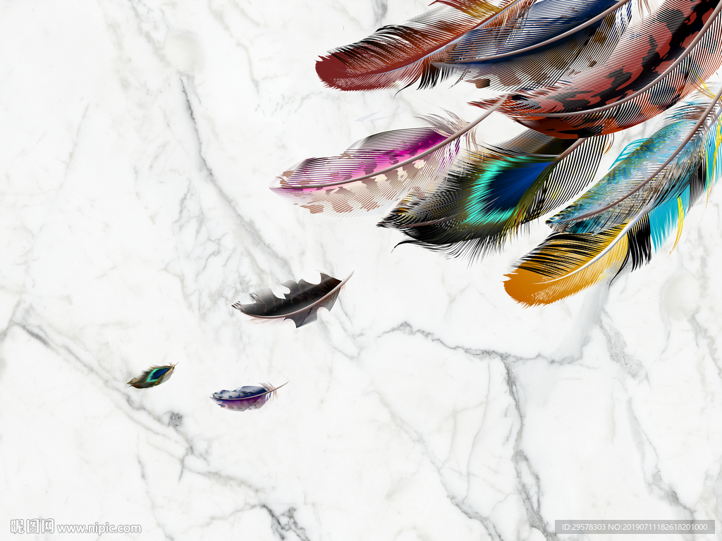 羽毛石材爵士白 TIF分层