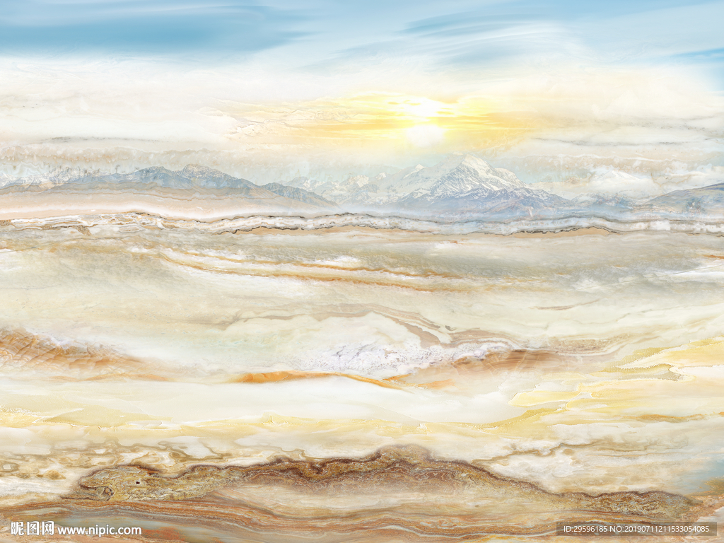 现代玉石装饰画 TIF合层