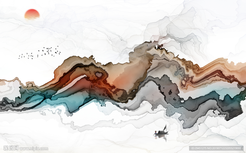 精美奢华装饰壁画 TIF分层