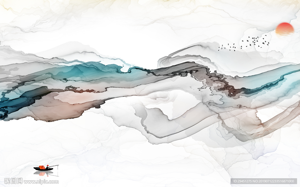 精品创意奢华壁画 TIF分层