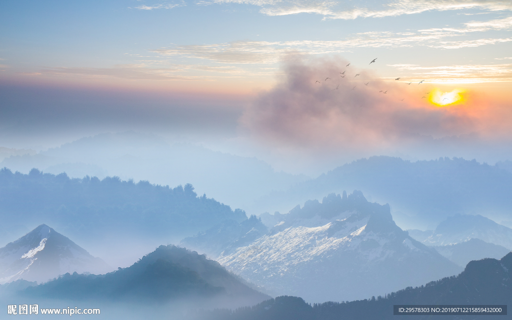 精品画 现代山水画 TIF合层
