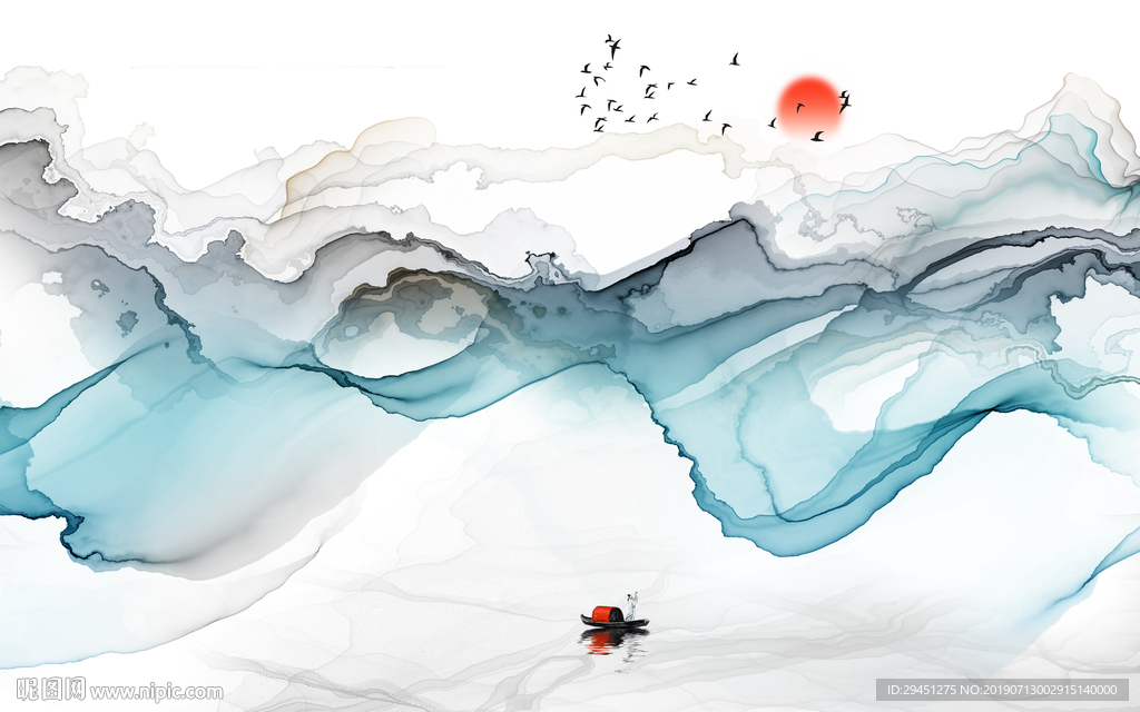 中式创意高清壁画 TIF分层