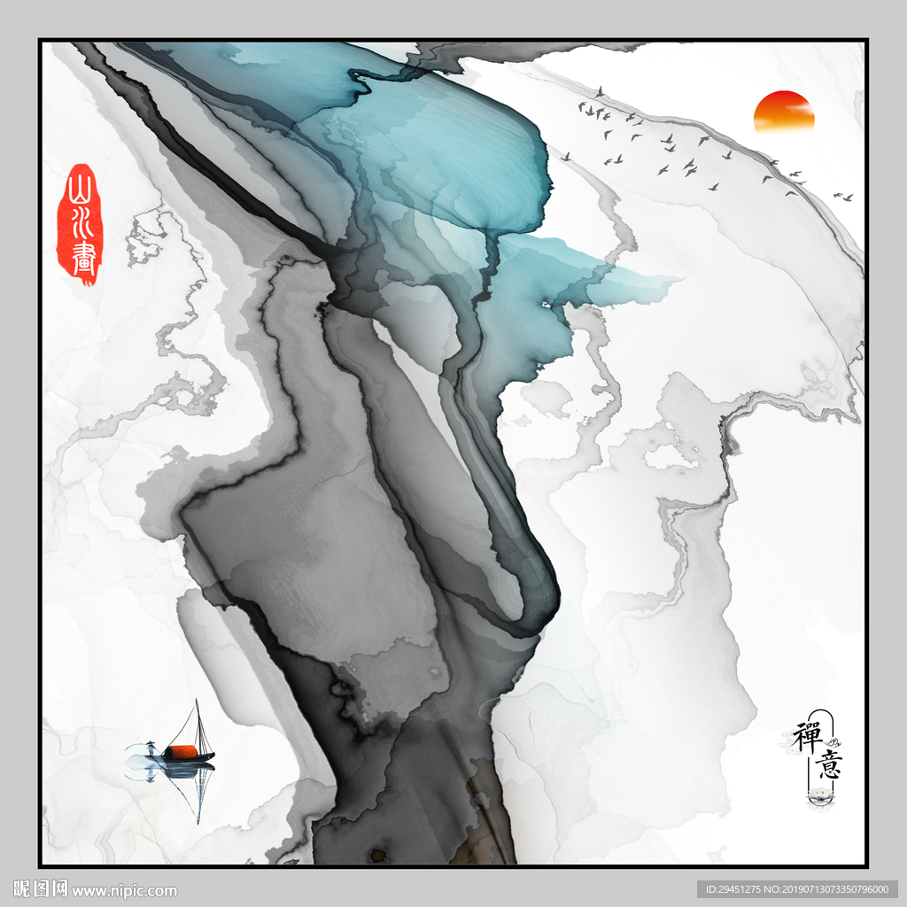 意境现代肌理线条 TIF分层