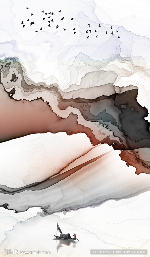 玄关奢华装饰墙画 TIF分层