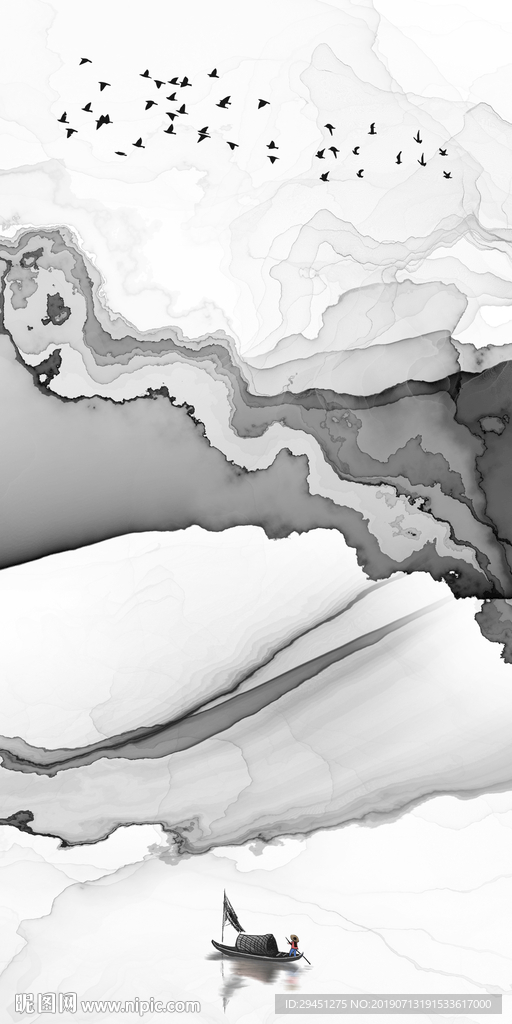 高清高档装饰墙画 TIF合层