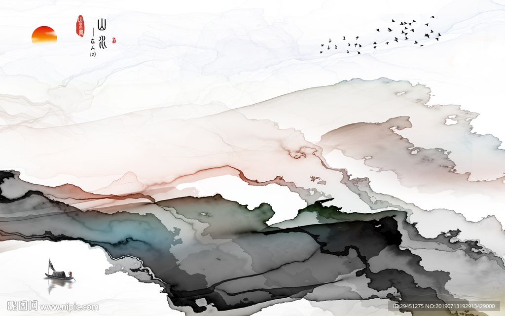 高清奢华装饰墙画 TIF分层