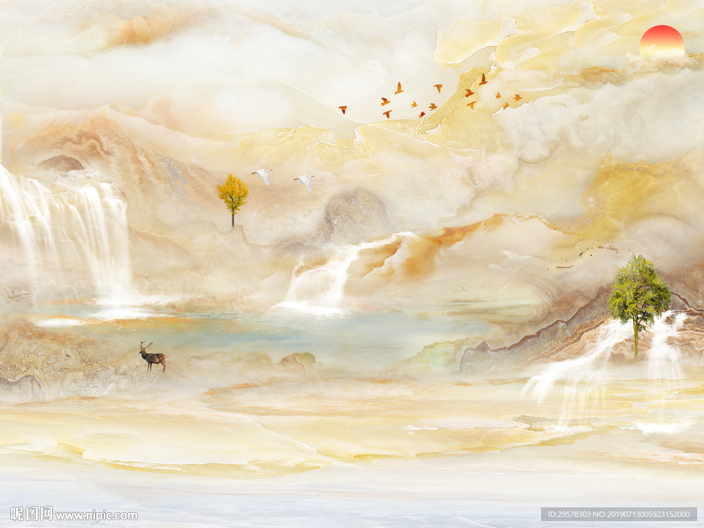 高档 石纹奢华纹理 TIF分层