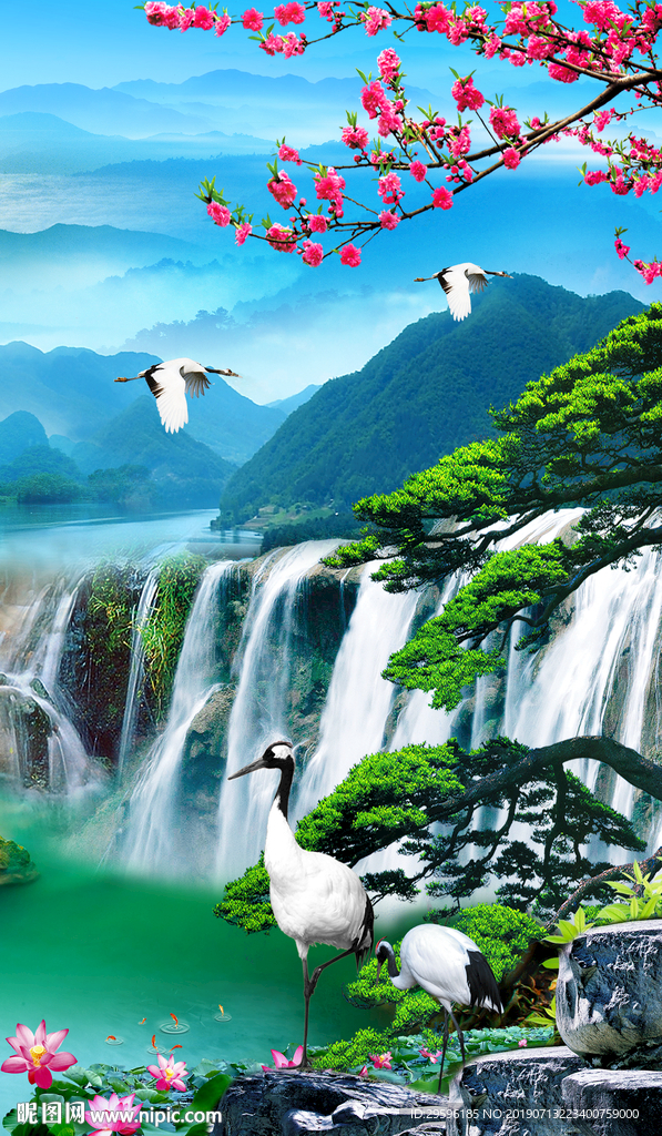 大气山水意境画 TIF分层