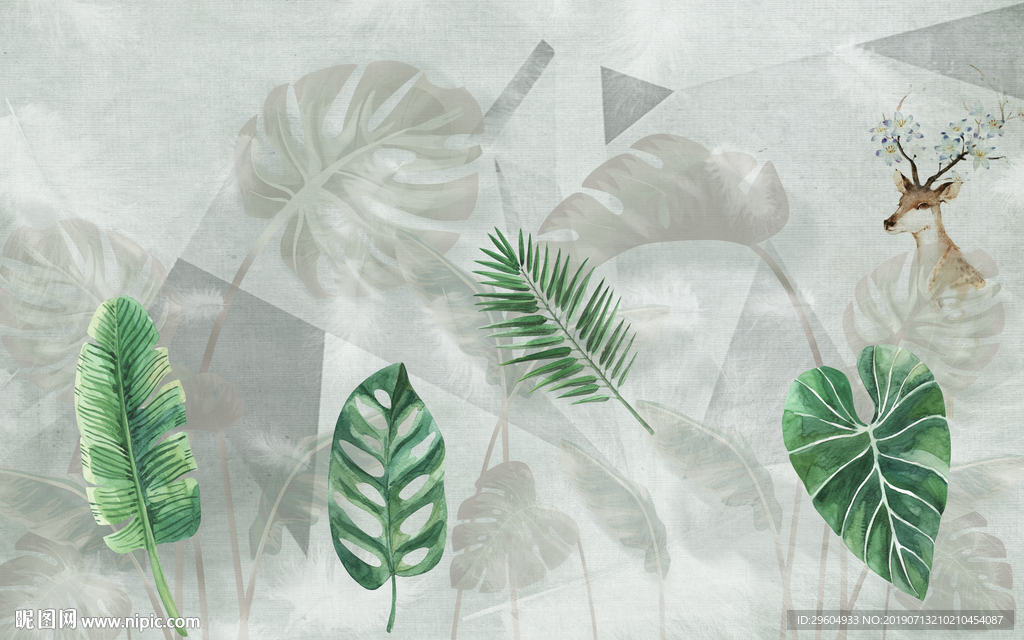 手绘叶子 高档TIF分层