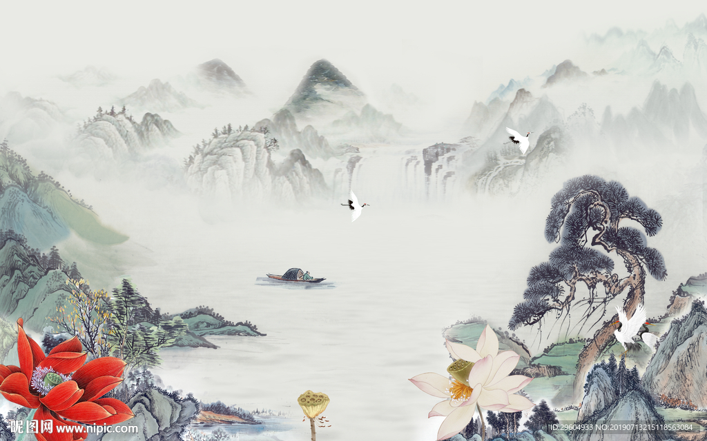 中式背景墙 精品TIF分层