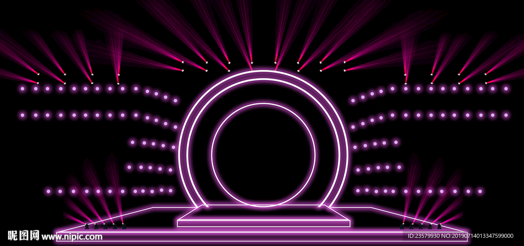 红色舞美时尚之光