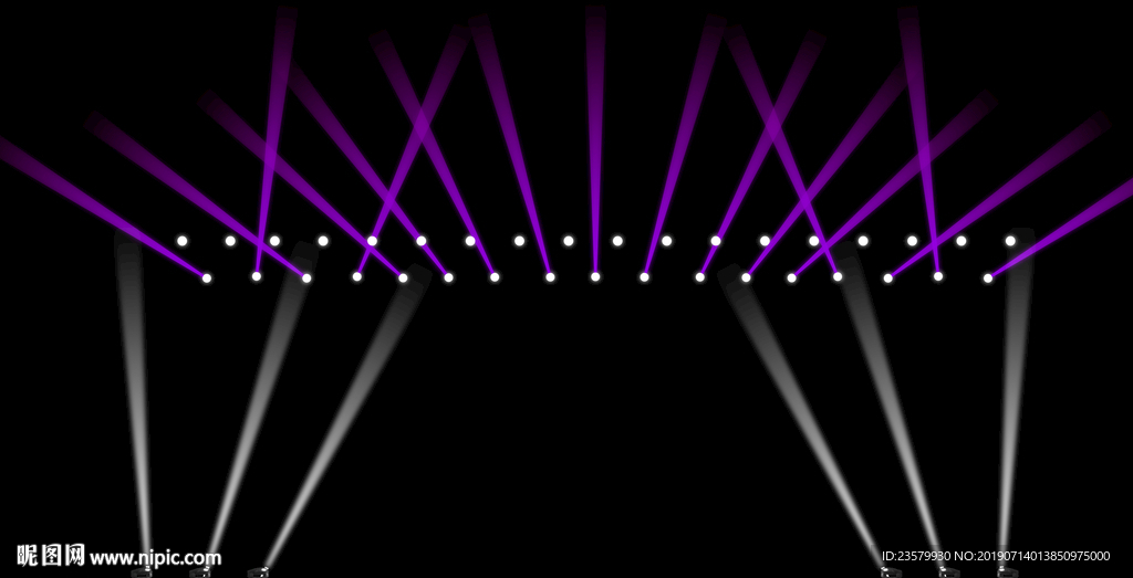 紫色舞美灯光