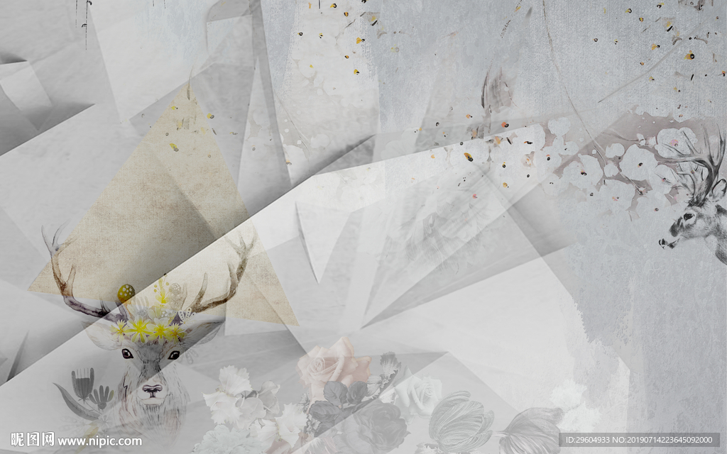 高清 TIF分层 欧式背景墙