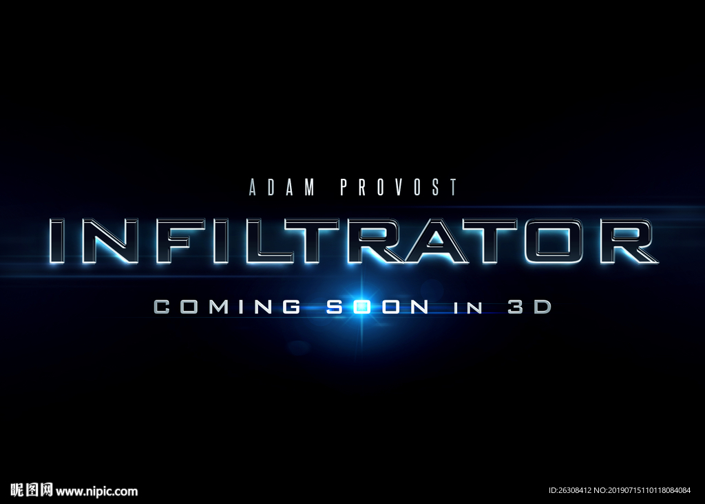 特效字体设计 游戏字体 立体字