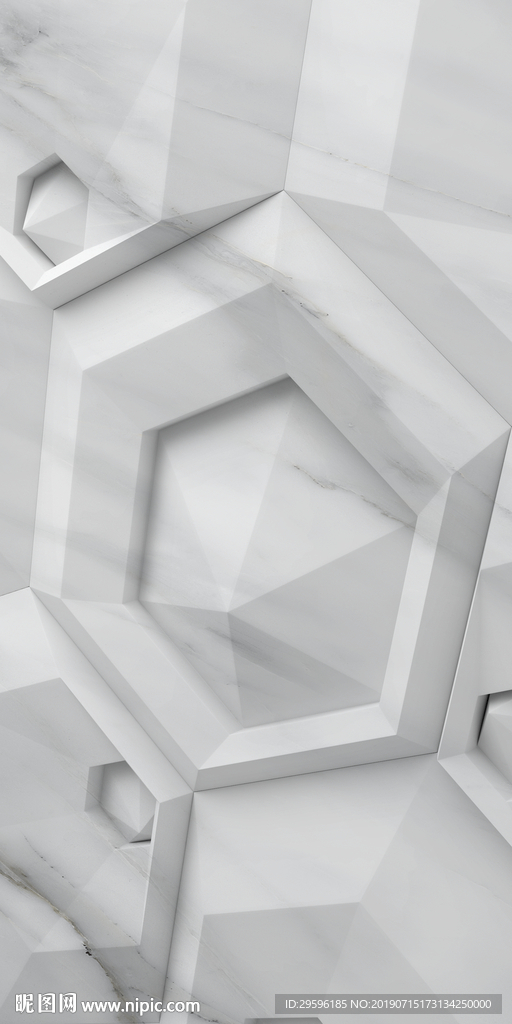 极品几何爵士白 TIF合层